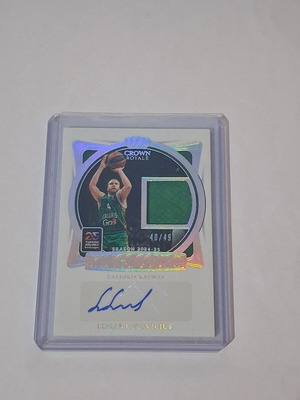 Lucas Lekavicius /49 auto patch Crown Royale card