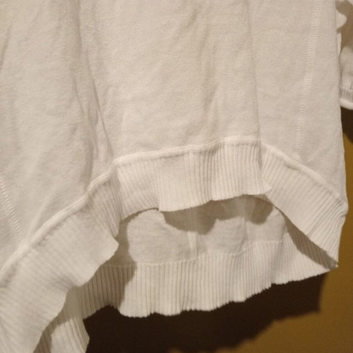 Cache Cache knitted cropped blouse white new M/L