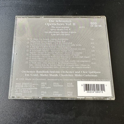 Die schönsten Opernchöre Vol. II CD, Vienna Master Series
