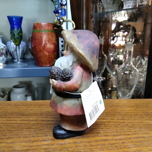 Decorative Tabletop Gnome Miniature New, Made in Amsterdam 15x6x8