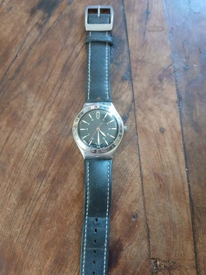 Swatch Irony μοντέλο Twirl μεταχειρισμένο ρολόι χαλαζία με ανοξείδωτο ατσάλι