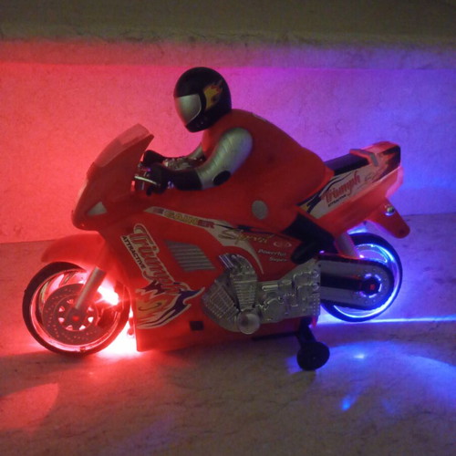 Motorcycle toy with sound and lights used