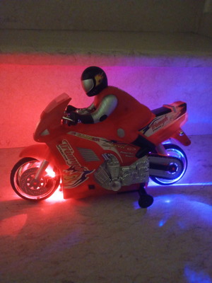 Motorcycle toy with sound and lights used
