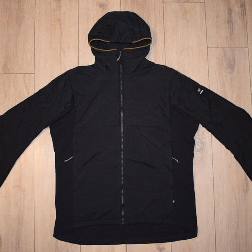 2117 of Sweden hybrid merino wool hoody men jacket size XXL like new, black