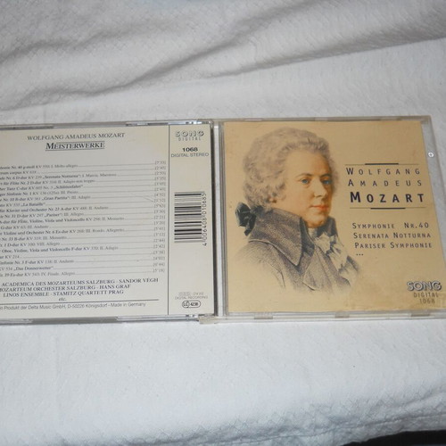 Wolfgang Amadeus Mozart Meisterwerke CD like new, classical