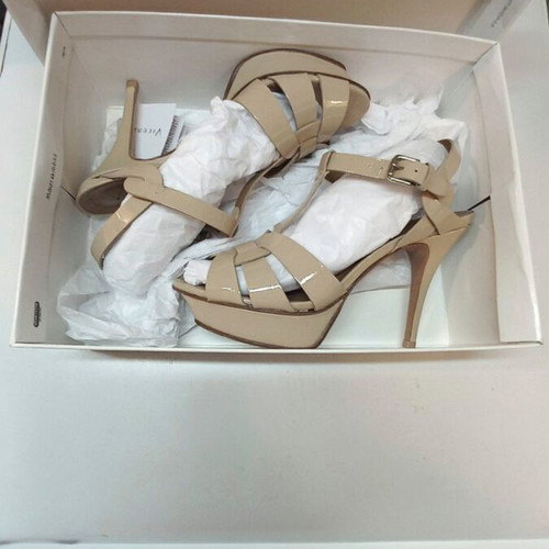 Vicenza women's summer sandals size 37 beige with 10cm heel like new