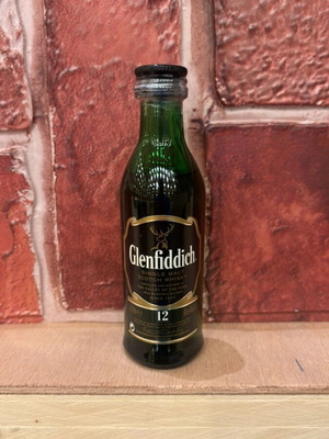 Glenfiddich 12-year-old whisky miniature 50ml new