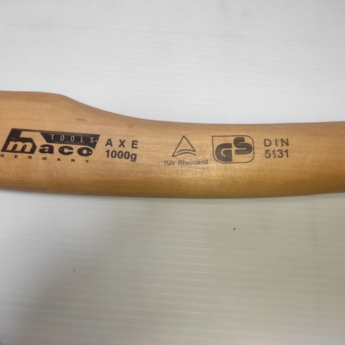 Axe 1kg Maco Tools Germany new with TÜV Rheinland and GS certification