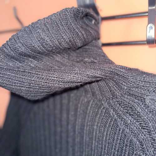 Gina Tricot Long Knit Sweater Black Medium New