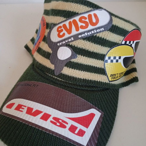 Evisu Rare Hat knitted colorful like new, made in Japan
