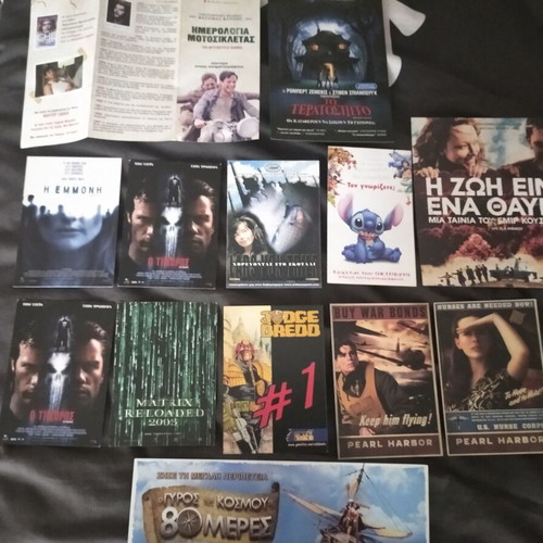 Postcards used from movies, pack