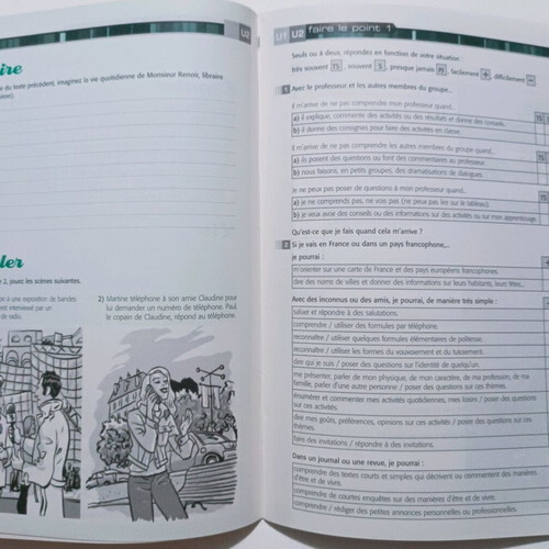 Tout va bien! Portfolio 1 used French language book