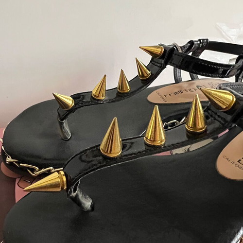 Jeffrey Campbell leather sandals size 39 with studs, like new