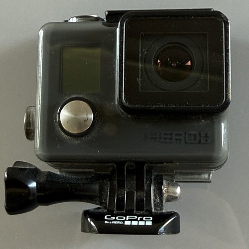 GoPro HERO action camera used with waterproof case and mount