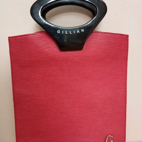Gillian women's handbag like new, red faux leather