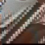  Μπλουζακι μπλουζα  πλεκτο χρυσο χρυσαφι crop ζιβαγκο πουλοβερ