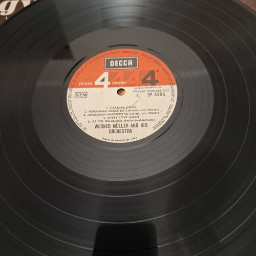 Gypsy Vinyl Record Werner Müller and His Orchestra used