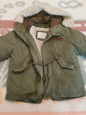 Zara boys jacket used 12-18 months with detachable quilted lining