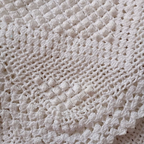 Handmade knitted blanket like new