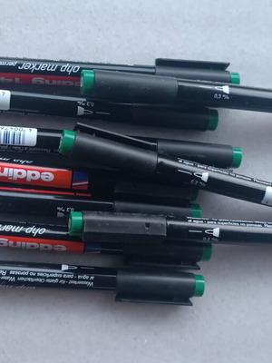 Edding 140 S green permanent markers 0.3mm pack of 10