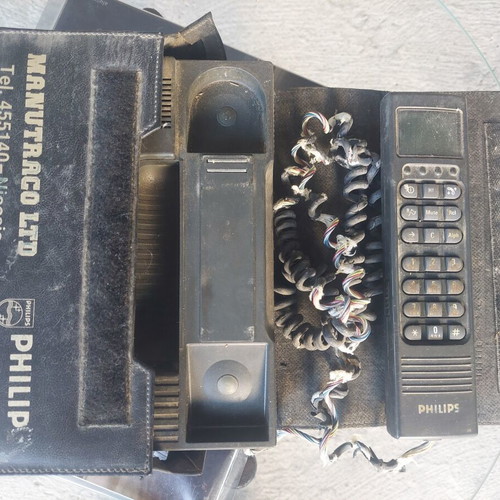 Vintage Suitcase Phones used, set of 2