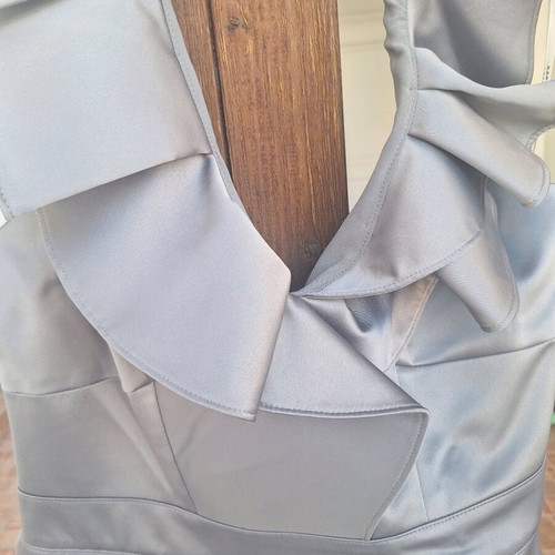 Karen Millen halter dress new, grey silver, size L