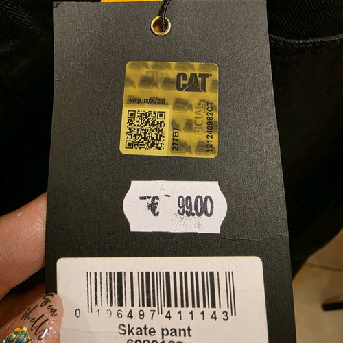 Cat skater pants new, black
