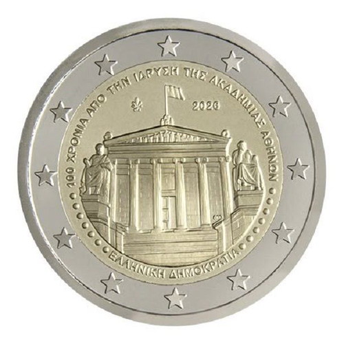 2026 Greece 2 Euro Coin Card 100 Years Academy of Athens new