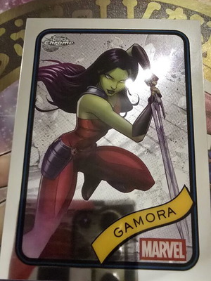 Gamora Topps Chrome Marvel card like new