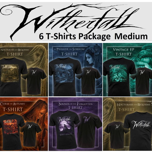 Witherfall T-Shirts pack of 6 medium, sealed, USA import