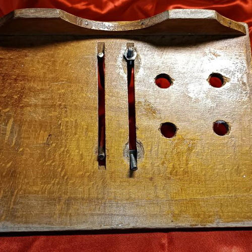 Wooden calendar stand used, vintage 60-70s