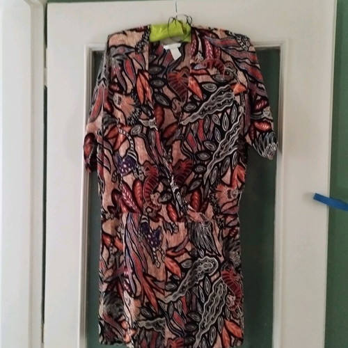 H&M boho jumpsuit 100% viscose like new, multicolor, size 44