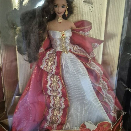 Barbie collectible used Happy Holidays without stand