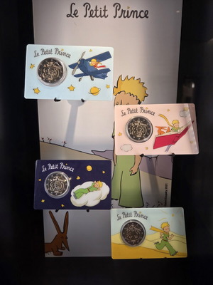 The Little Prince 2€ coin collection new, set of 4