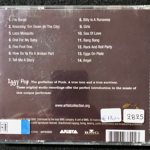 Iggy Pop Artist Collection CD new, Rock