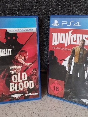 Wolfenstein 3 games for PS4 used, like new condition