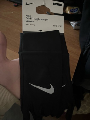 Γάντια Nike Dri-FIT Lightweight καινούργια, μαύρα, μέγεθος S/M