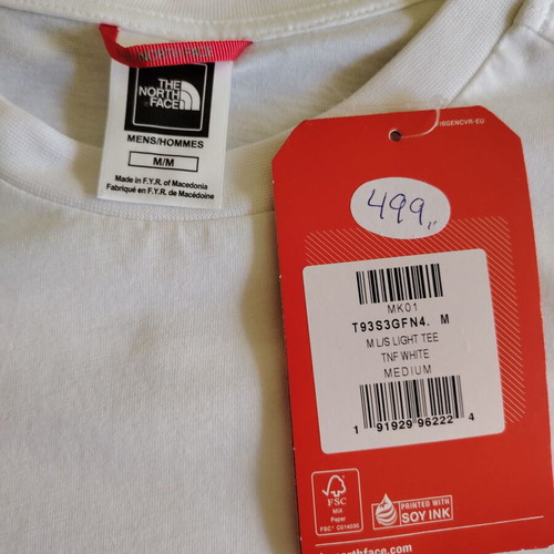 The North Face blouse new, size M, white color