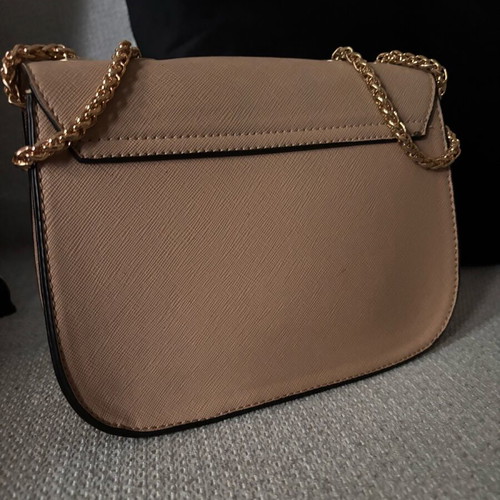 Women's brown shoulder bag new synthetic leather