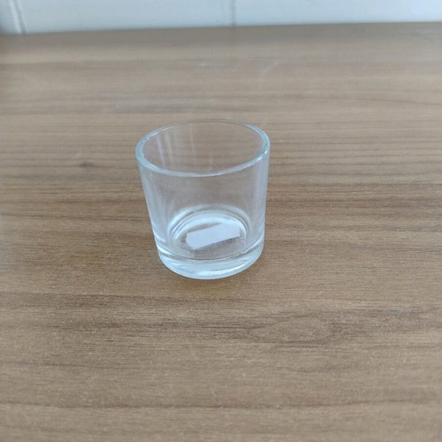 Small glass candle holder like new