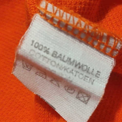 Lacoste Vintage Polo Shirt XXL Orange 100% Cotton Used