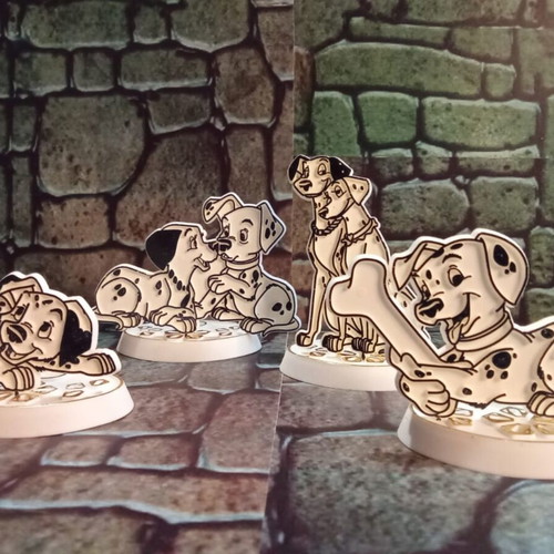 101 Dalmatians Vintage Disney Cake Toppers like new