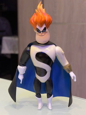 Syndrome action figure used from The Incredibles Pixar Collection