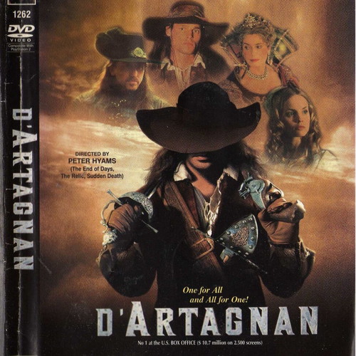 D'Artagnan DVD used with subtitles, action adventure romance
