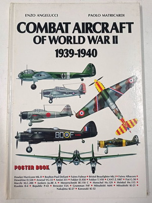 Combat Aircraft of World War II 1939-1940 poster book like new