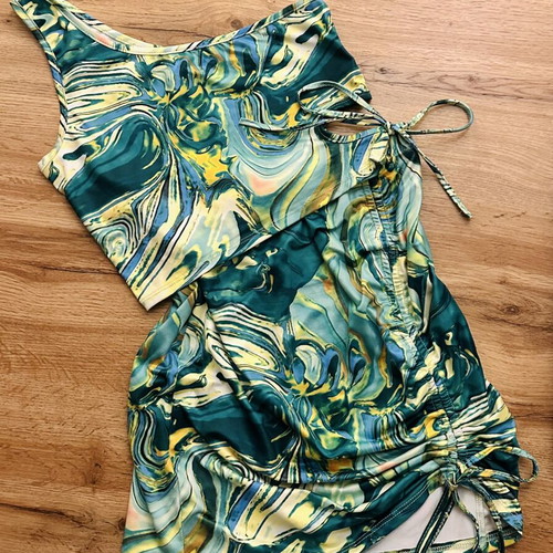 Shein colorful blouse and top set like new, size XS