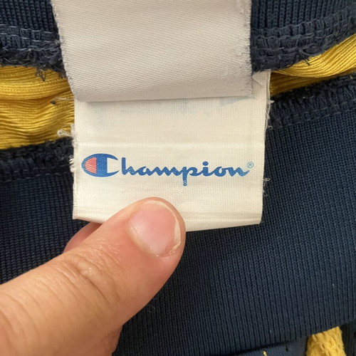 Champion basketball shorts XXL used, blue and yellow
