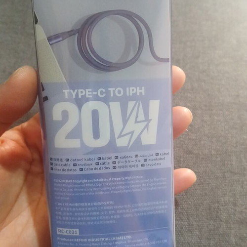Cable for iPhone type C 20W new sealed