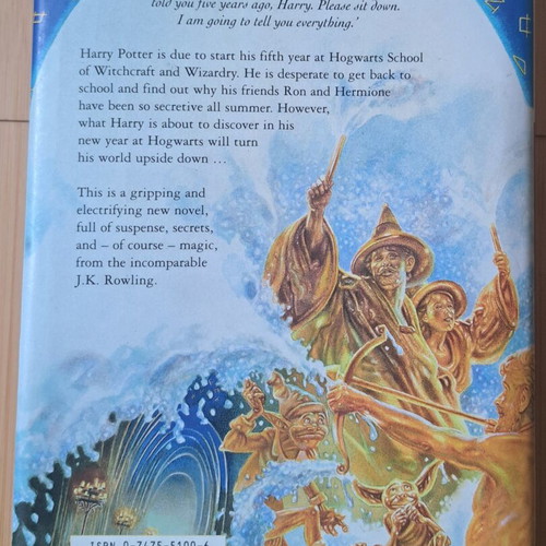Harry Potter and the Order of the Phoenix hardcover book used, English