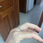 Swarovski silver ring with crystals